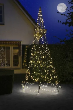 Online Fairybell 4 meter belysning med stang 640 LED IP44 utendørs Svart