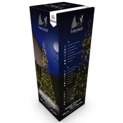 Online Fairybell 4 meter belysning med stang 640 LED IP44 utendørs Svart