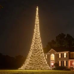 Discount Fairybell 12M flaggstang julebelysning - 4000 LEDlys