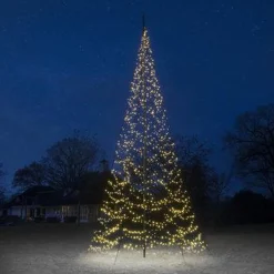 Clearance Fairybell 8M flaggstang julebelysning - 1500 LEDlys - med twinkle Svart