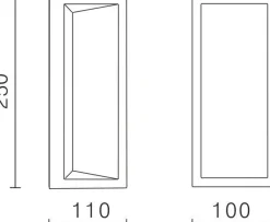 Sale NorDesign Faro 250 vegglampe utendørs Colour Switch 9W IP65 Dimbar - grå Antrasitt