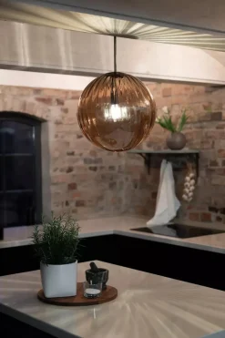 New Marksløjd Fengari takpendel Amberfarget/antik messing