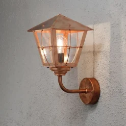 Konstsmide Fenix vegglampe opp - Kobber
