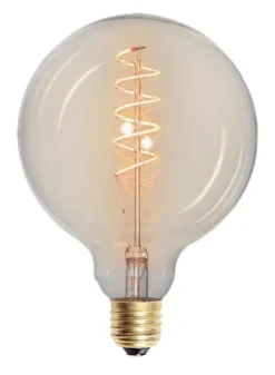Online Ms - belysning Filament E27 spiral globe 125 mm - 4W - Dimbar Klar