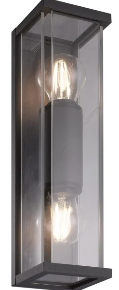 Clearance NorDesign Finestra minor duo vegglampe - Antrasitt Grå