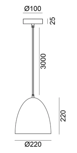 Online NorDesign Fiola takpendel 22 cm