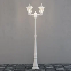 Outlet Konstsmide Firenze 2-arm stolpe - 220cm Hvit