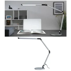 Outlet Paulmann Flexbar skrivebordslampe 9,5W 3000-6500 Kelvin - 3-step dim Sølvfarget