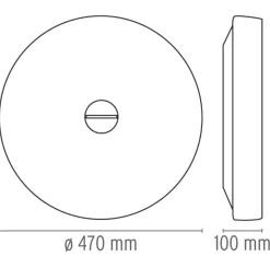 Best Flos Button HL Glass Krom / Frostet