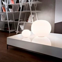 Online Flos Glo-Ball Basic 1 bordlampe - 33cm - med dimmer Opal