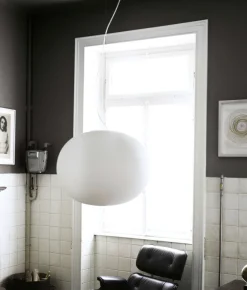 Flos Glo-Ball S2 taklampe - 45cm Opal