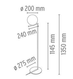Hot Flos IC F1 gulvlampe