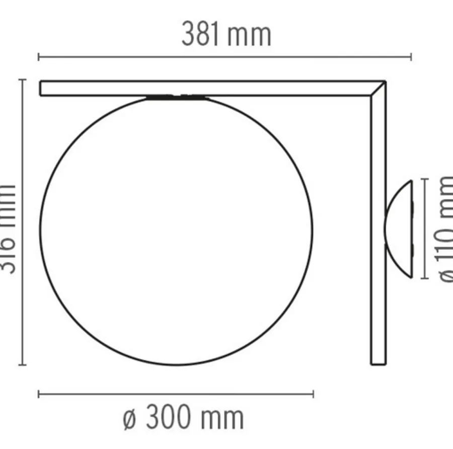 New Flos IC Lights C/W2 vegglampe