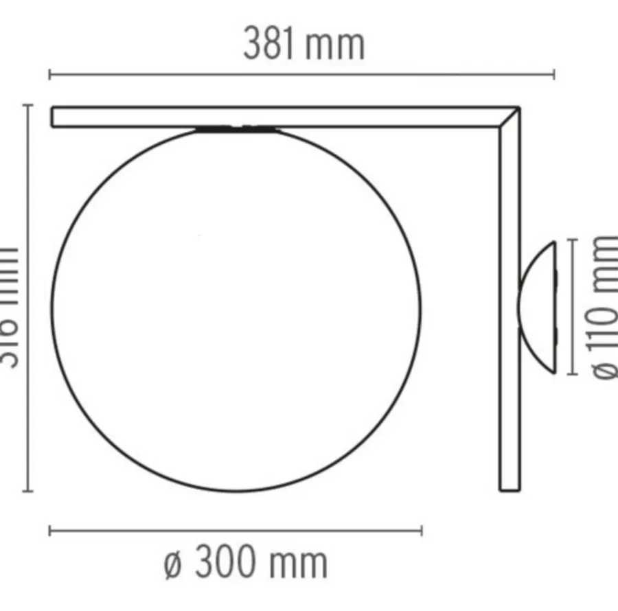New Flos IC Lights C/W2 vegglampe