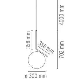 Outlet Flos IC S2 takpendel