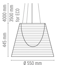 Flos K Tribe S3 taklampe - Transparent