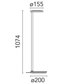 Sale Flos Oblique gulvlampe H107