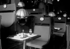 Flos Splügen Bräu taklampe Sølv