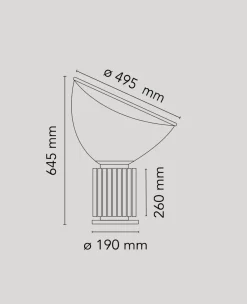 Discount Flos Taccia bordlampe LED (PMMA)