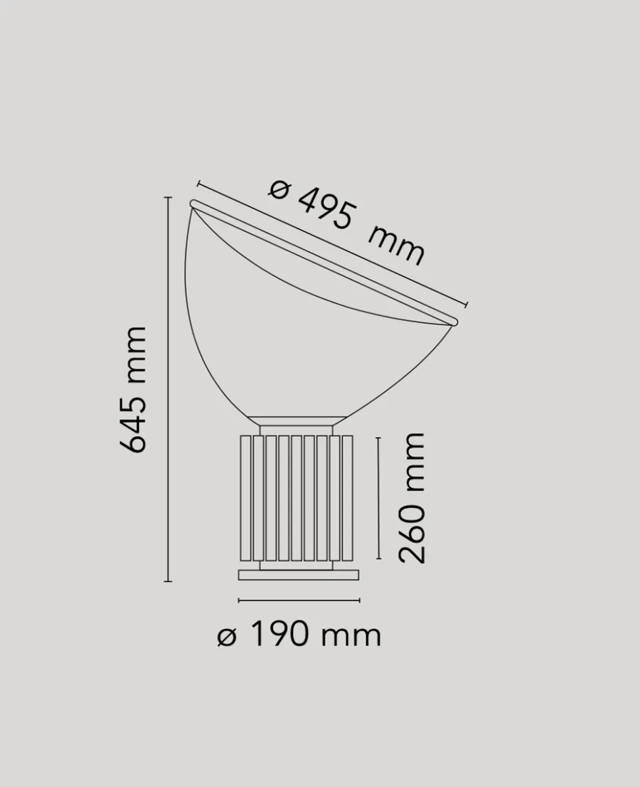Discount Flos Taccia bordlampe LED - PMMA