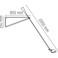 Online Flos 265 vegglampe