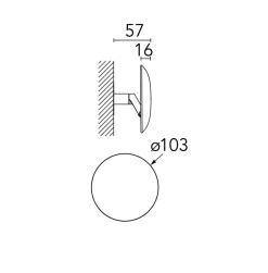 Best Flos Wall System Back 1 , Integrert Optisk Bryter Krom