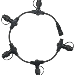Online Star Trading Forgrening ring System 24 IP44 Svart