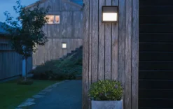 New Sg Armaturen As Frame square vegglampe 7W 3000 Kelvin IP66 Dimbar Svart