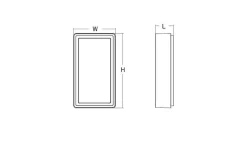 Sale Sg Armaturen As Frame vegg/taklampe 8W LED Hvit