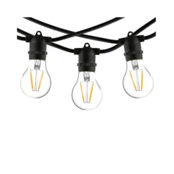 Sale Nowodvorski Garden Garland utendørs lysslynge 6 meter 10 lys IP65 startsett - Svart