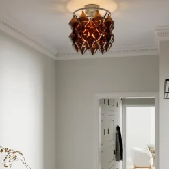 Sale By Rydens Gemma takplafond Børstet stål / brun