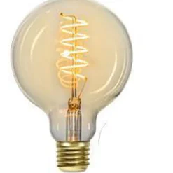 New Ms - belysning Globe E27 spiral filament 4W 2200K 95 mm dimbar - Klar