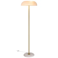 Outlet DFTP Glossy gulvlampe - Hvit/Marmor/Messing