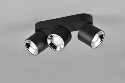 New Trio Lighting Guayana takspot 3-lys GU10 - Kan felles inn i tak Svart
