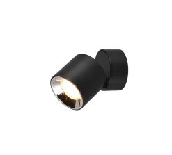 Clearance Trio Lighting Guayana tak/vegg spot 1-lys GU10 - Kan felles inn Svart