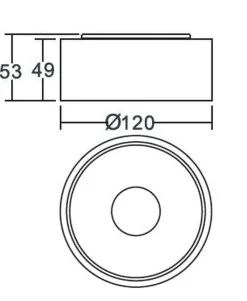 Discount NorDesign Halo 105 utenpåliggende downlight 8,9W Dimbar - Svart