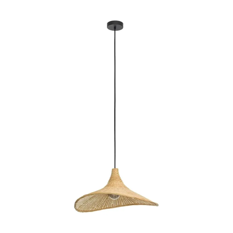 Sale Eglo Haxey takpendel 50 cm Svart/ Natur