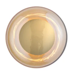 Sale EBB & FLOW Horizon taklampe/vegglampe L Golden Smoke/gull Gull / Røyk