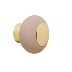 Clearance EBB & FLOW Horizon taklampe/vegglampe medium Krom / kornet latte