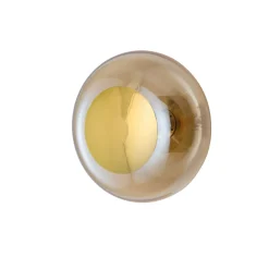 Discount EBB & FLOW Horizon taklampe/vegglampe S Golden Smoke/gull Gull / Røyk