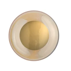 Discount EBB & FLOW Horizon taklampe/vegglampe S Golden Smoke/gull Gull / Røyk