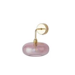 EBB & FLOW Horizon vegglampe - Obsidian/gull Gull / Rosa