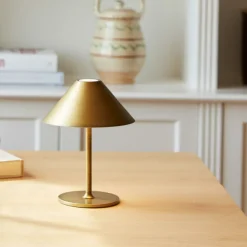 Online Halo Designs Hygge bordlampe 15 oppladbar - Antikk Messing