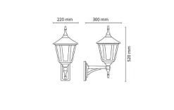 Best Sg Armaturen As Ibiza vegglampe utendørs E27