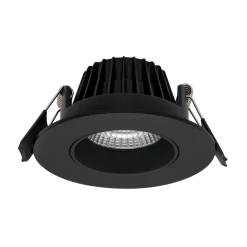 Norlux Icarus lavtbyggende downlight Isosafe 7W RA95 2700K 68-83 mm dimbar - Svart