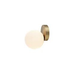 Nowodvorski Ice Ball vegglampe antikk messing/hvit Messing / Hvit