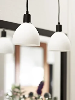 Clearance Nielsen Light Ida takpendel 12 cm 2-pak - Hvit/Svart Hvit / Svart