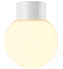 Online Ifø Electric Ifø Classic Glob 180 taklampe 6W led IP54 Hvit / Opal glass