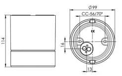 Outlet Ifø Electric Ifø Light On Downlight Badstu IP44 GU10