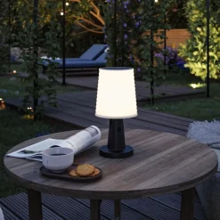 Best Paulmann Ilanga portabel bordlampe oppladbar 2,1W 2700 Kelvin IP44 - Solcelle Hvit
